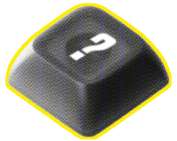 ?-key in raster graphic as illustration