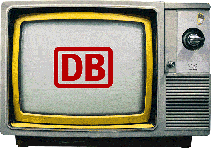 Televisions with changing logos of reference customers